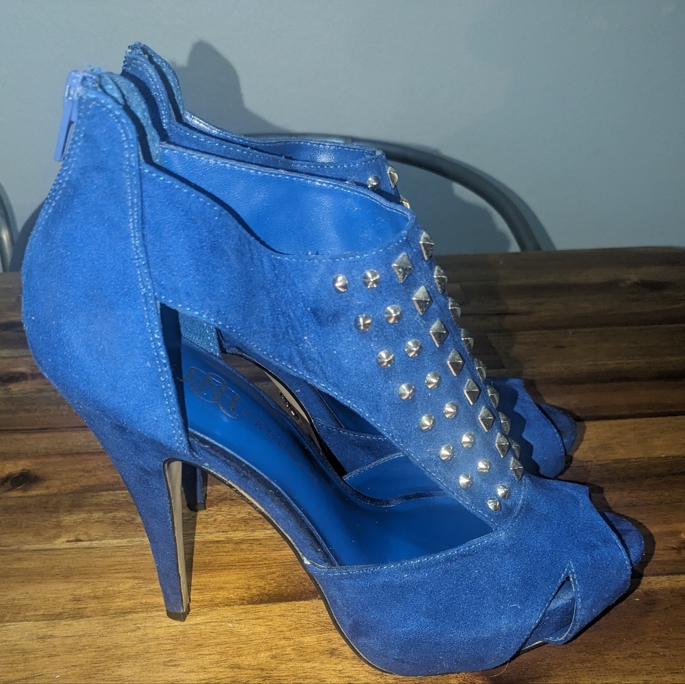 Rock and Republic Blue Heels Size 10
